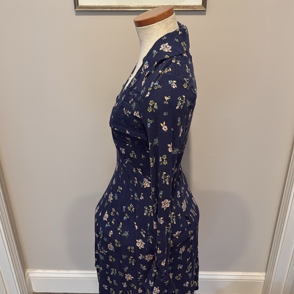 NWT!! Free People - Good Days Mini Dress - Blue Floral - Size XS - Picture 9 of 11